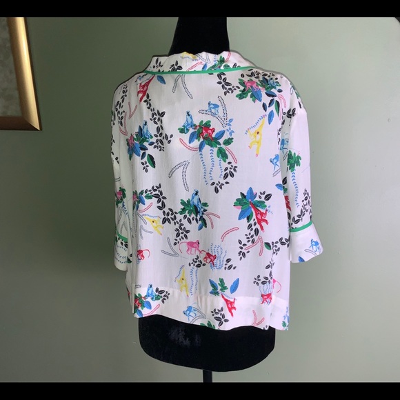 Topshop button down short sleeves top size 10 - Picture 6 of 8